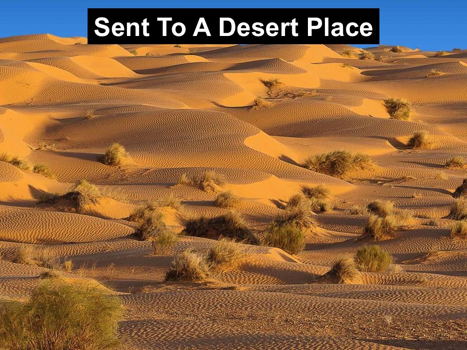 Sent To A Desert Place
